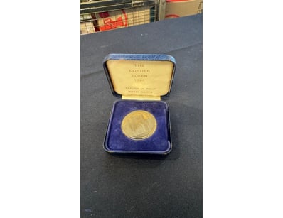 THE CONDER TOKEN 1795 REPLICA IN SOLID NICKEL SILV...