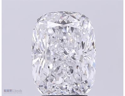 4.01CT D VVS2 ELONGATED CUSHION CUT LAB GROWN DIAM...