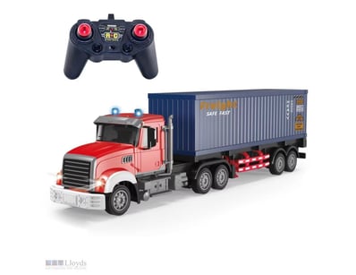 Rc Truck And Container Trailer Vehicle 1/24 Scale ...