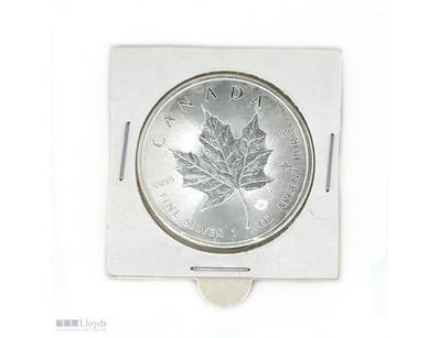 1 X 2016 1 TROY OUNCE CANADIAN SILVER MAPLE LEAF C...