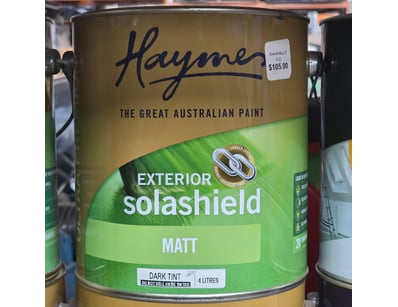Haymes paint, exterior solashield, matt, dark tint...