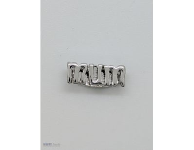 COLLECTION OF SILVER COLOURED "MUM" BRACELET CHARM...