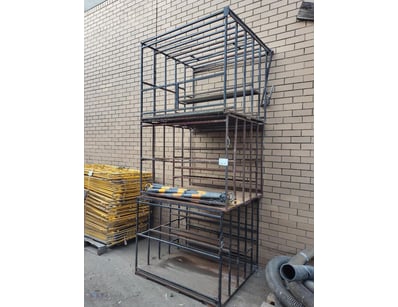 Industrial storage cages and retractable Traffic c...