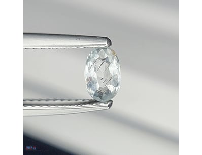 CERTIFIED 0.67CT NATURAL LIGHT BLUE SAPPHIRE (CORU...