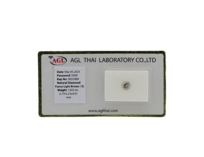 0.980CT CERTIFIED, NATURAL FANCY BROWN DIAMOND    ...