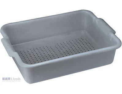Winco Grey Perforated Rectangular Commercial Foods...
