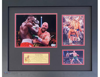 TYSON FURY PERSOANLLY SIGNED 10" X 8" PHOTOGRAPH, ...