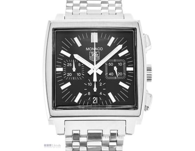 TAG HEUER MONACO CHRONOGRAPH 38MM STAINLESS STEEL ...