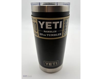 Yeti Rambler 20Oz (591Ml) Tumbler - Black - New.