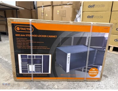 Tactix 600mm Storage Locker Cabinet, Steel Constru...