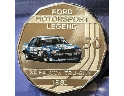 2018 50C UNC -FORD MOTORSPORT LEGENDS- 1981 TRU-BL...