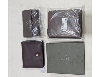 Assorted lot of leather like wallets, brand Colora...