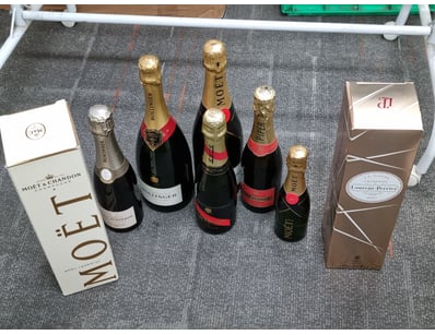 Exceptional collection of premium French champagne...