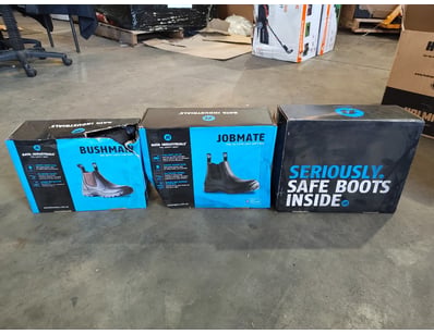 Lot comprising three pairs of Data Industries safe...