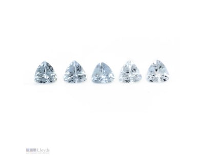 4.96CT TSW X 5, NATURAL BERYL AQUAMARINES     

Tr...