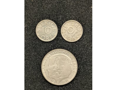 COLLECTION OF THREE SWEDEN CURRENCY

Years Inclu...