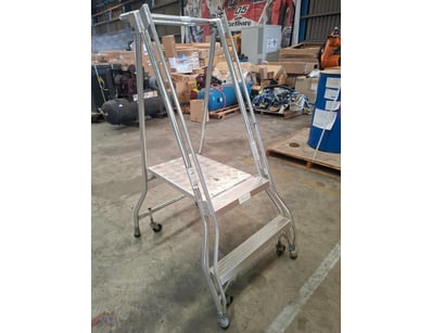 1 x Monstar industrial aluminium  platform ladder ...