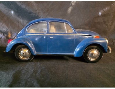 BLUE BEAM BOURBON WHISKEY DECANTER DIE-CAST VOLKSW...