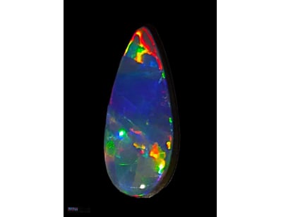 1.6CT A1 LIGHTNING RIDGE BLACK OPAL DOUBLET   

Di...