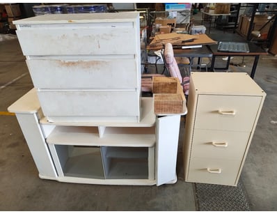 Collection of storage units, including tv cabinet ...