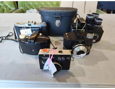CAMERA COLLECTION - AGFAMATIC, CLACK, AND ACCESSOR...