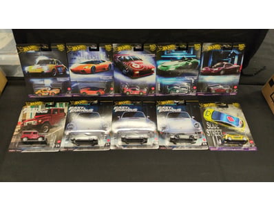 10X ASSORTED HOT WHEELS PREMIUM HOT WHEELS INCLUDI...