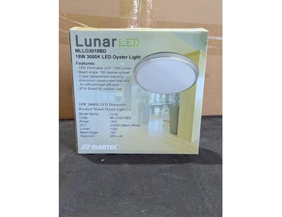 RRP $399.80 BULK LOT - 4 x Martec Lunar 18W LED sl...