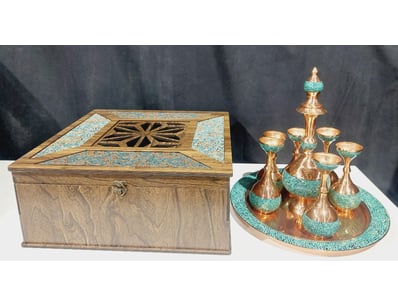 PERSIAN FIROOZEH KOOBI SET FEATURES A HANDCRAFTED ...