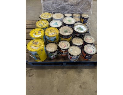 Pallet Lot Of Paint, brand include Dulux, Haymes, ...