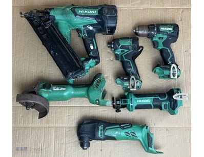 Cordless Hikoki Hitachi tools. 1 x NT 1865DBAL nai...
