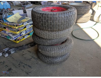 Wheel Barrow Wheels x5 

Sold as lot

Location: Be...