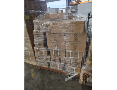 Assorted pallet of hardware components, including ...