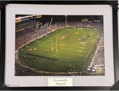 WALLY LEWIS FRAMED SIGNED PRINT

A Black Framed 12...