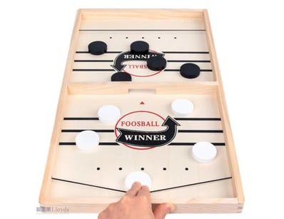 RRP $59. Sling Puck Game, Wooden Hockey Game, Fast...