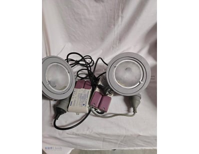 This Lot Consists Of Two Round Recessed Ceiling Do...