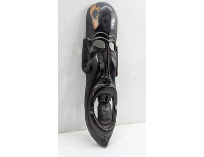 TRIBAL WOODEN MASK - CEREMONIAL CARVING

Item Si...