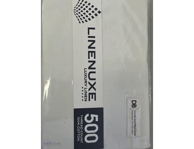 Linenuxe Luxury Linen Fitted Sheet (Double Bed) - ...