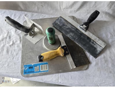 38B Collection Of A Vairty Of Plaster Tools, 4 Pie...