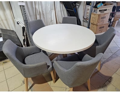 5-Seater Dining Table, Timber Style, Natural Finis...
