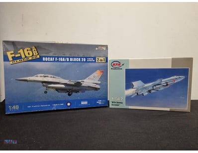 VINTAGE AIRCRAFT MODEL KIT COLLECTION - ROCAF F-16...