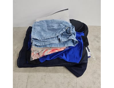 Assorted clothing, sizes unknown

Sold as lot
...