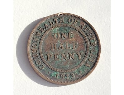 1913 AUSTRALIAN HALF PENNY COIN

488567+36


