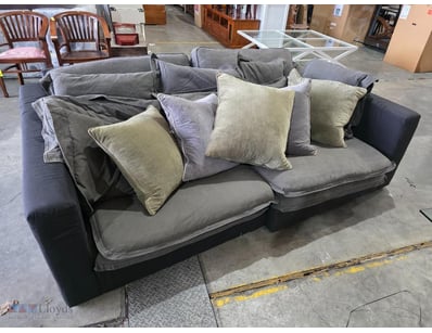 Fabric Upholstered Day bed with cushions 
Note: S...
