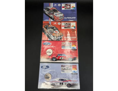 AUSTRALIAN BATHURST AND FORD COIN POSTAL COVERS
...