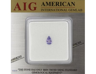 0.72CT CERTIFIED, NATURAL TANZANITE     

Pear Fac...
