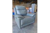 1 Seater, Forest Green, Leather Style Electric
