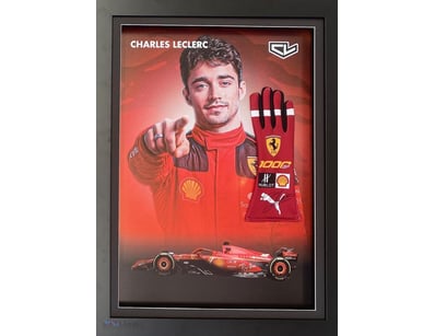 CHARLES LECLERC PERSONALLY SIGNED GLOVE

Framed Us...