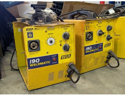 2x I90 Weldmatic Welders, 

Note: Damages eviden...