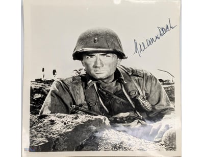 SIGNED GREGORY PECK PHOTOGRAPH WITH CERTIFICATE OF...