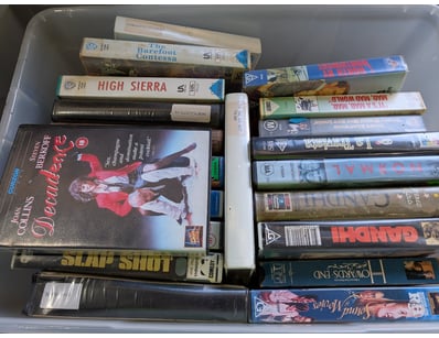 Collection of VHS Tapes Including Normal, Gandhi, ...